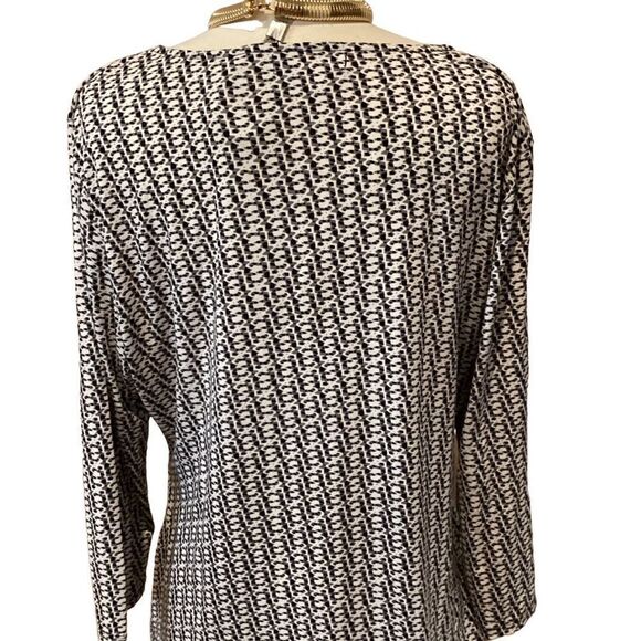 Liz Claiborne 3/4 sleeves Blouse Top Abstract Print XL - Picture 2 of 11